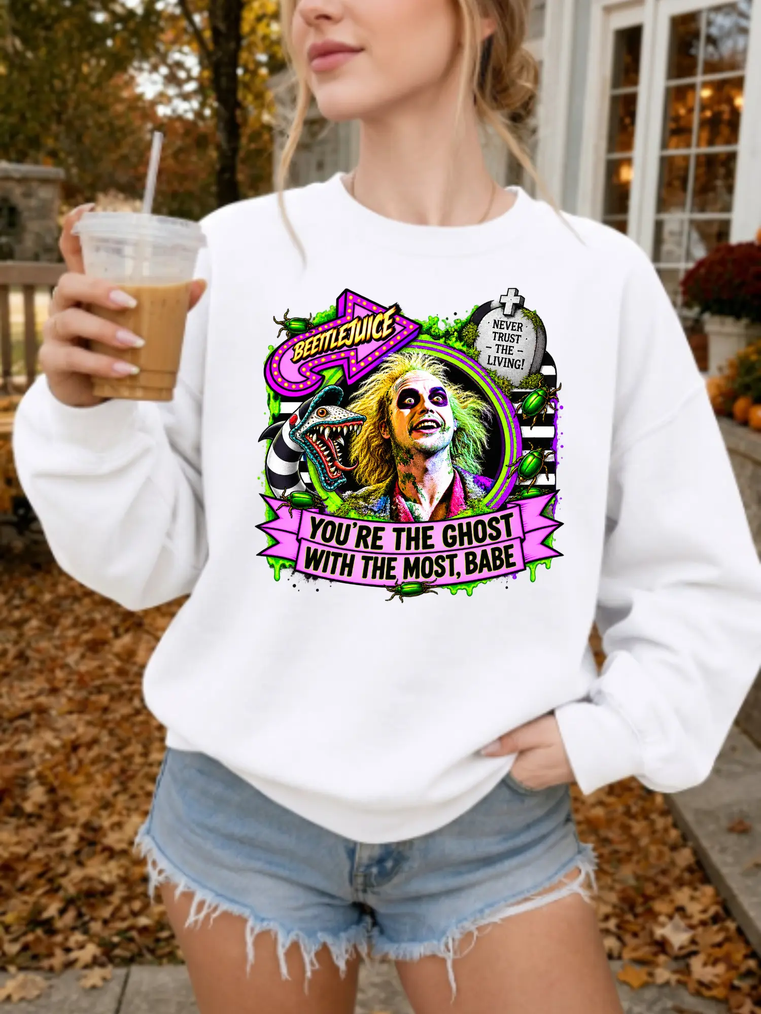 Beetlejuice T Shirt, Beetlejuice Movie Graphic Tee, Horror Halloween Shirt, Funny Ghost Vintage Shirt for Men Women