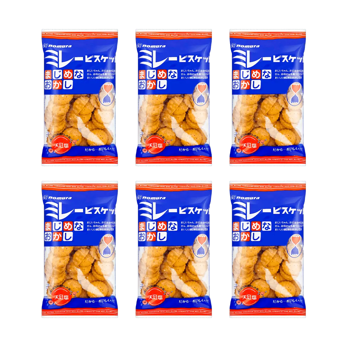 NOMURA 【Value Pack】Majime Millet Biscuits, 6 Pieces* 4.58oz