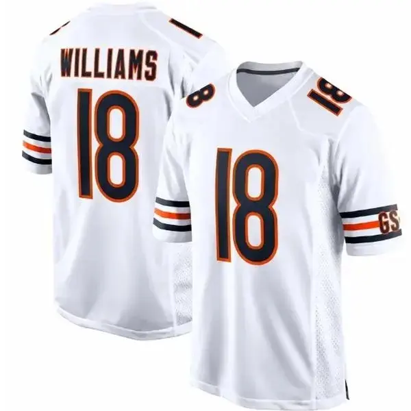 #18 White Football Game Jersey - Men's Athletic Fit Breathable Sports Shirt for Fans | Washable Team Game Day Apparel & Gift