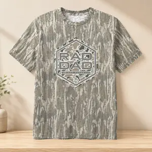 Rad Dad Camo Graphic T Shirt Fathers Day Dad Shirt Outdoor Hunting Style Tee Gift For Men