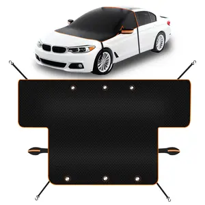 Car Cover Window Snow Shield Winter Outdoor Full-Wrapped Windshield Waterproof Ice Protection Oxford Fabric with Strong Magnets for Secure Fit sustainable design