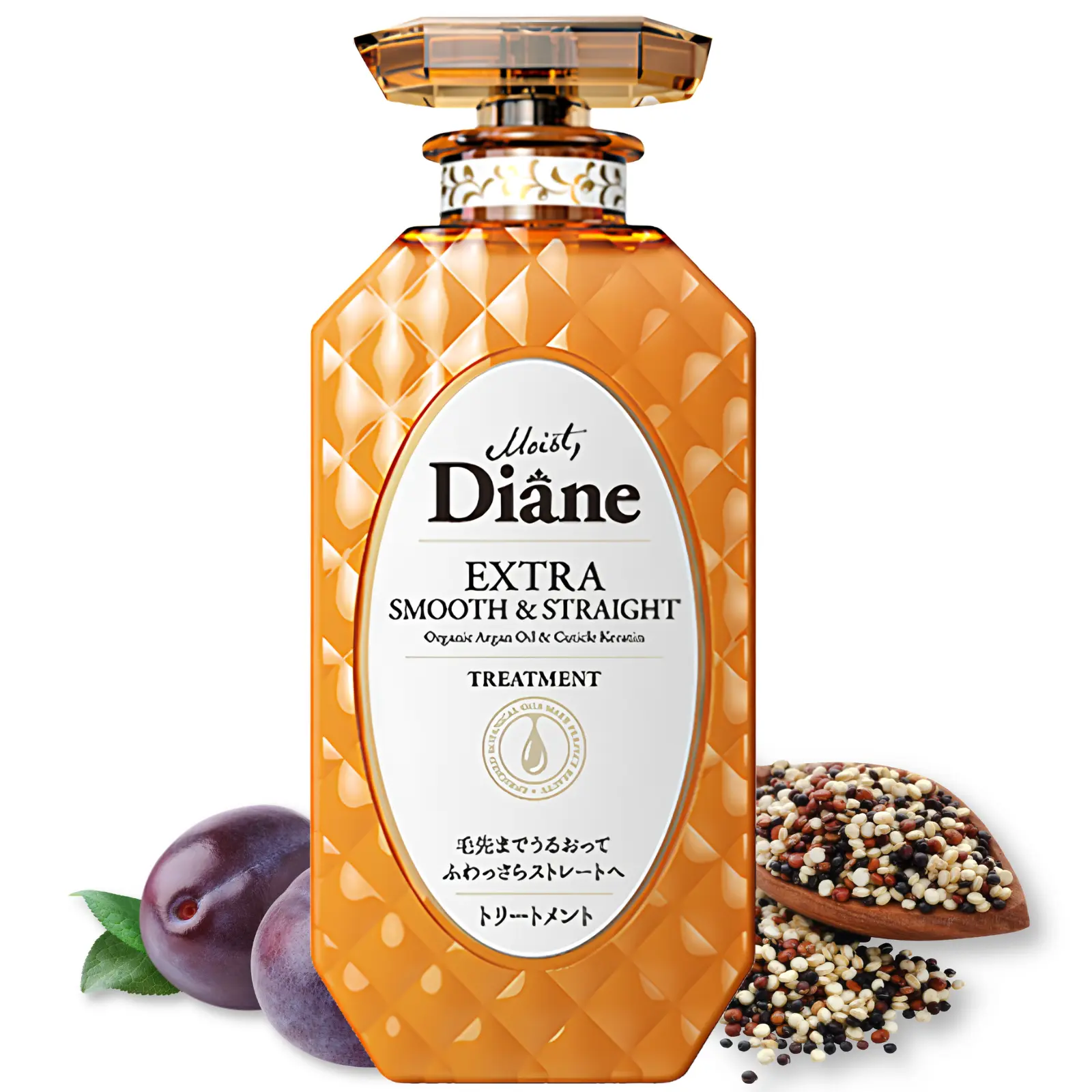 Moist Diane Perfect Beauty Extra Smooth & Straight Conditioner | Sleek Control for Frizzy, Unmanageable Hair | Keratin Repair + Frizz Control | Official Partner