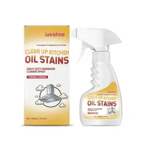 Jakehoe Grease Stain Cleaner Spray, Kitchen Utensil Cleaning, Heavy Oil Cleaner, Universal Oven Range Hood Degreaser, Effective Oil Removal Solution