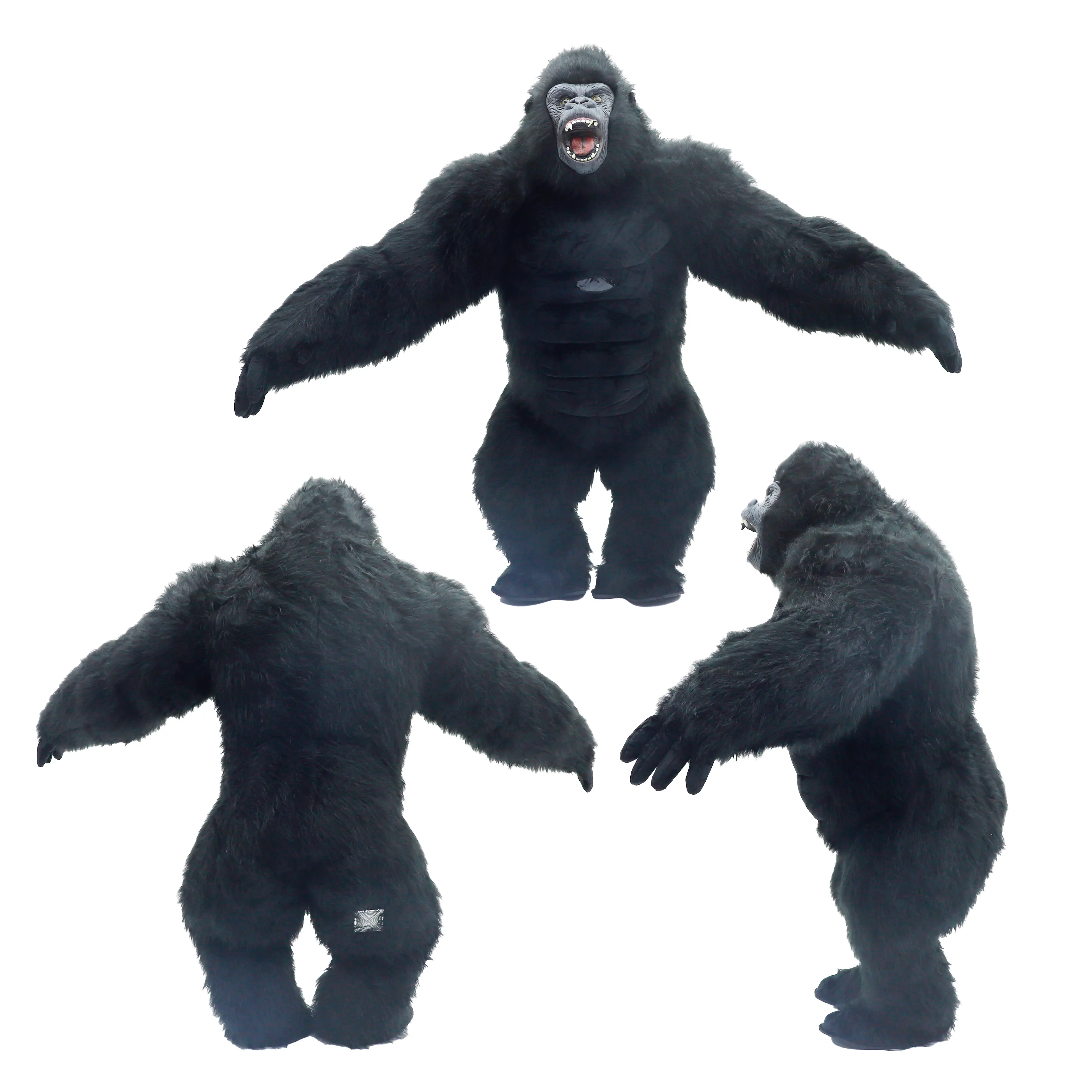 2.6 m Giant Inflatable Gorilla Costume – Adult Gorilla Inflatable Lucky Outfit, Suitable for Halloween