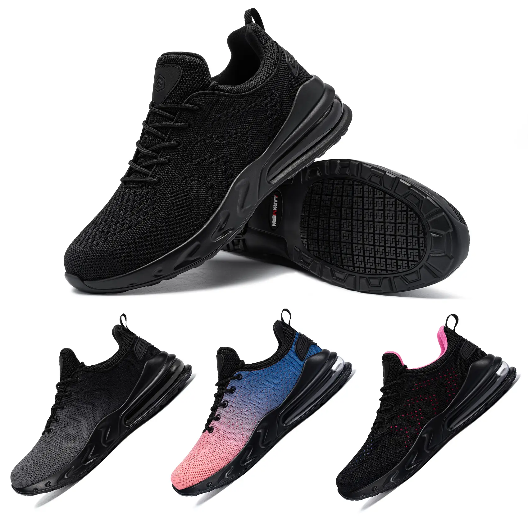 Anti-slip waterproof shoes SRC oil-resistant work shoes Candy color Breathable and comfortable safety sports shoes Long-lasting standing without tirin