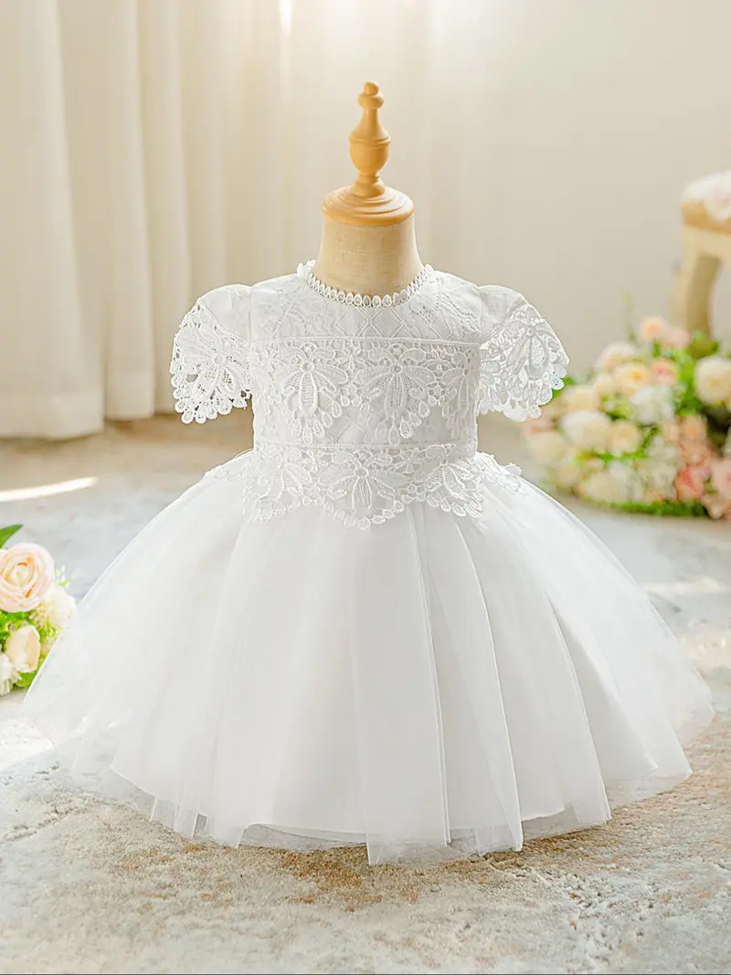 embroidered baby dress Toddler Sage Flower Girl Dresses, Junior Bridesmaid Dress Romper, East –  AmimamiDoll main image 1
