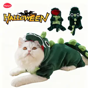 [HipiPet] Bodysuit: Fleece-lined, hair-proof and warm, suitable for most cats and small to medium-sized dogs | Comfortable winter wear and Halloween costume