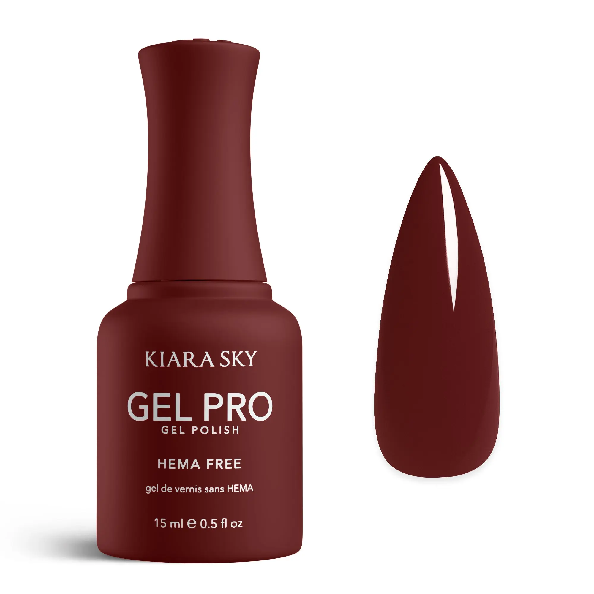 Kiara Sky Gel Pro - Dirty Shirley HEMA-Free + TPO Free Nail Gel Polish | Intense Pigmentation, Long-Lasting Wear | Finish: Cream 15ml