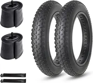 MOHEGIA Fat Bike Tire: 20x4.0/26x4.0 Inch Fat Tire,High-Performance and All-Terrain Folding Replacement MTB Bicycle Tire with Street or Trail Riding