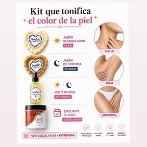 4-Piece Body Care Kit for Skin Repair - Cosmetic Essentials for Cuello, Axilas, and Entrepierna