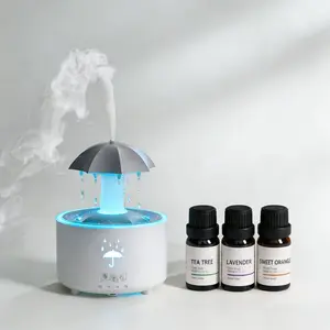 Aroma Diffuser + 3 Essential Oils (Tea Tree, Lavender & Sweet Orange)