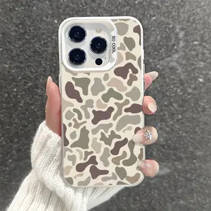 Camo Pattern Shockproof Phone Case for iPhone 7 8 X XS 11 12 13 14 15 16 17 Pro Max Plus 16E Air XR Protecitved Cover Vintage Sitka Camouflage Magsafe