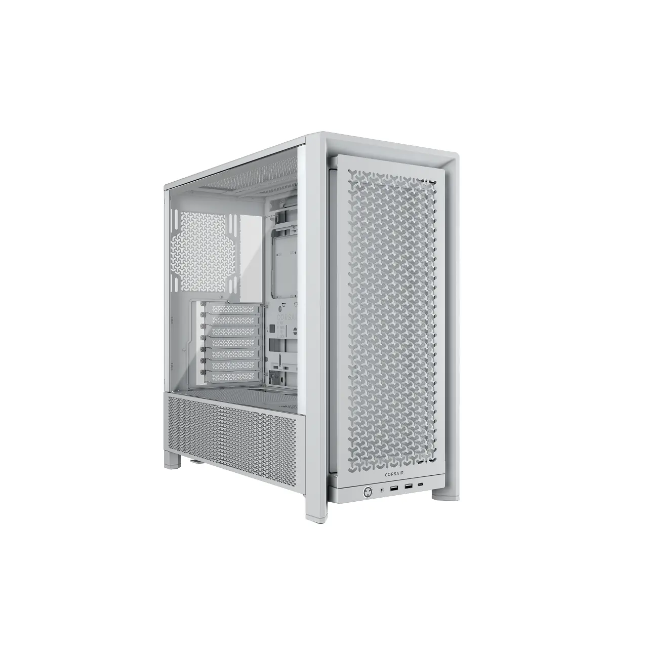Corsair Frame 4000D White Steel / Tempered Glass ATX Mid Tower Computer Case