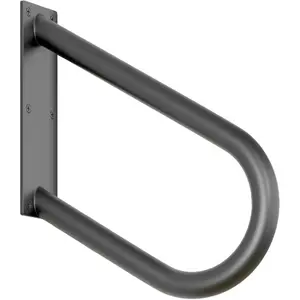 Hand Rails for Steps: U-Shape Black Handrails for 1-3 Steps Wall Hand Railing 1.3" Pipe Grab Bars Stainless Safety Handle for Porch