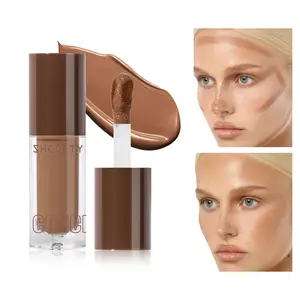 Natural Matte Contouring Liquid, Long-Lasting Slimming Face Contour, Smooth Texture, Easy Application, Even Coverage, Bronzer Makeup