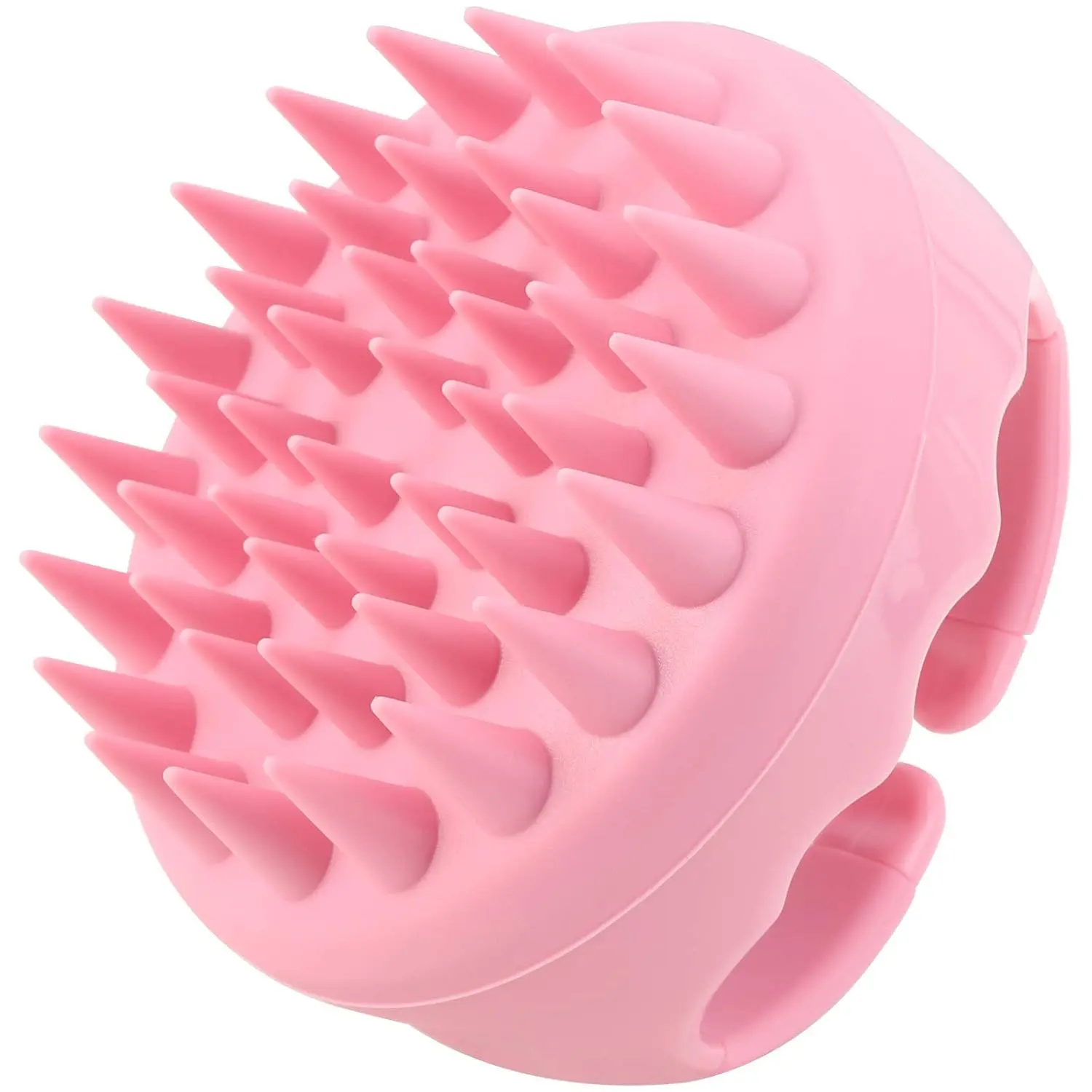 Silicone Scalp Massager Shampoo Brush, Exfoliating Head Scrubber for Dandruff Removal and Deep Cleaning, Pink Plastic Bath Accessories for All Hair Types, Personal, Child, Oblong Shape, Dandruff Relief, Gentle Massage, Sensitive, Body Scrubber, Soothing,,