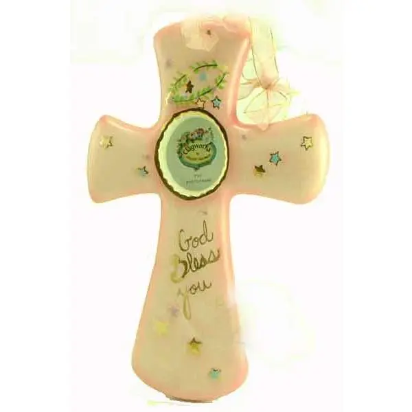 God Bless You Pink Frame - Clayworks