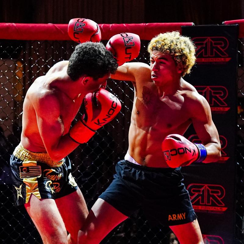 Knockout Elite Boxing Gloves with Hand Wraps & Mouth Guard for Men, Women Muay Thai, Kickboxing, Youth Heavy Bag Workouts, and Home Gym Training Complete Kit (Size 8OZ-16OZ)