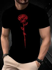 Top Secret Slogan T-Shirts Floral Funny Text Short-Sleeve Casual Shirts  Workplace Fun Tops