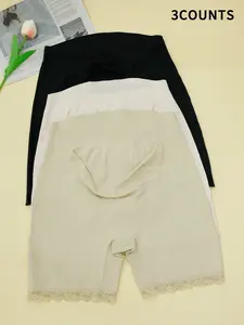 Women's Seamless Maternity Underwear Set, Soft Comfortable Pregnancy Panties, Flat Lace Trim Design, Perfect Fit for Expecting Mothers, Maternity Supplies