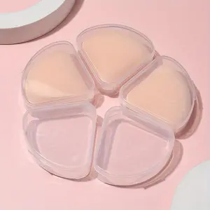 1pc Powder Puff Storage Box, Beauty Powder Puff Storage Container, Creative Convenient Going Out Transparent Powder Puff Storage Box, Travel Storage Essential, Beauty Product Storage