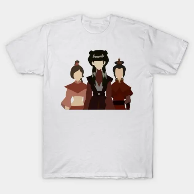 Fire Nation Girls Graphic T-Shirt, Azula Mai Ty Lee Vintage Anime Inspired Unisex Tee