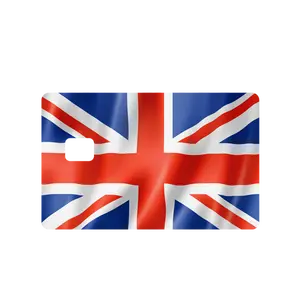 Custom Adhesive Stickers UK Flag Credit Card Sticker - High Quality, Waterproof, Stain Resistant