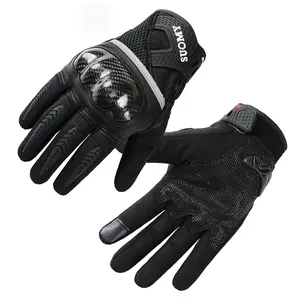 Touch Screen Anti-Fall Gloves Thin Carbon Fiber Motorcycle Spring Summer Equipment Shell Riding Men Women GLOVES All Seasons