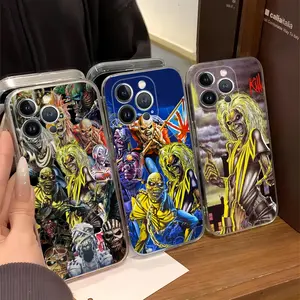 I-IronS Rock M-Maiden Band Phone Case For iPhone 16 15 14 11 12 13 Mini Pro XS Max Cover 6 7 8 Plus X Funda Shell