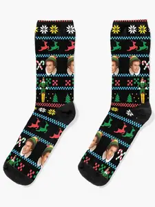 Buddy The Elf Ugly Christmas Sweater Design Classic Xmas Movie Fun Gift Will Ferrell Socks