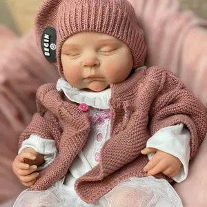 18 inches/45.72 cm, reborn baby girl doll, fully silicone soft body, handcrafted—lifelike with realistic details, includes a bottle and birth certificate. Ideal as a birthday gift, for collectors, and a perfect gift for children.