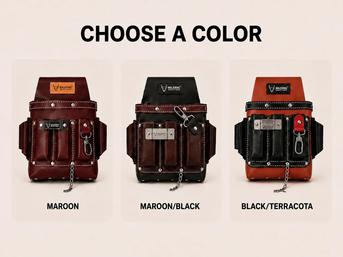 WAXWING Electrician Tool Belt Bags - CHOOSE A COLOR WAXWING Electrician Tool Belt Bags - CHOOSE A COLOR