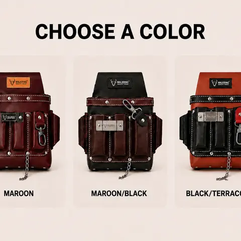 WAXWING Electrician Belt Tool Pouch - Portable Organizer Accessories, Adjustable Belt, Tool Pockets, Sorted Storage, Model Options, Color Selection