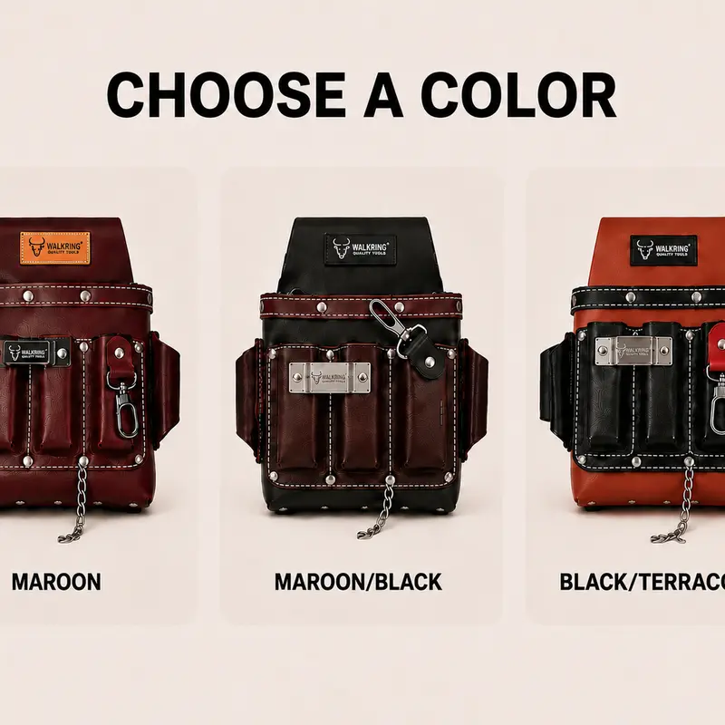 WAXWING Electrician Belt Tool Pouch - Portable Organizer Accessories, Adjustable Belt, Tool Pockets, Sorted Storage, Model Options, Color Selection