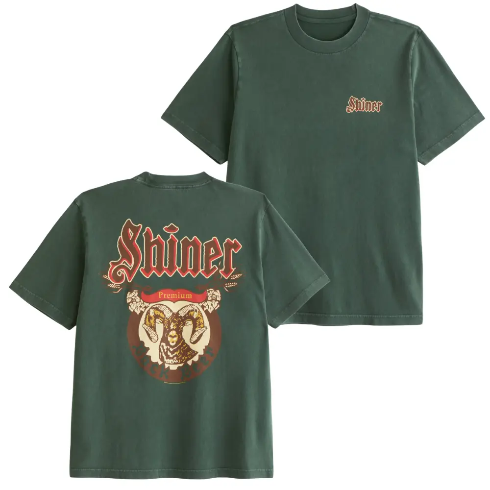Retro Vintage Beer Shirt, Shiner Bock Premium Ram Logo Vintage Graphic on Soft Comfort Colors Cotton, Unisex Fit for Beer Lovers, Perfect Gift for Dad or Texas Beer Buddy