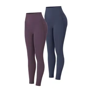 High Waisted Tummy Control Workout Leggings Squat Proof Butt Lifting Stretch Athletic Yoga Pants For Women