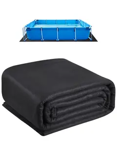 VEVOR Rectangle Pool Liner Pad, 12 x24 ft Pool Liner Pad for Above Ground Swimming Pools, Extra-Thick Pool Mat, Prevents Punctures, Recycled Geotextile Material Underlayment Pad, Extend Liner Life