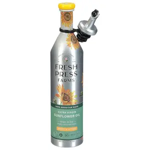 Press Farms, Extra Virgin High Oleic Sunflower Oil, 16.4 Fl OZ