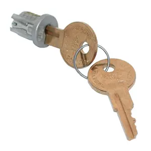 212 MAIN HD TLLP 700 101TA Timberline Lock Plug, Satin Nickel, Keyed Alike - Key Number 101, Entry Locks, Motorcycle Door Hardware