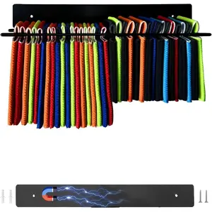Magnetic Can Cooler Sleeve Holder for Fridge, Wall Mount Beer Sleeve Dispenser Organizer, Holds 30 Can Coolers, Fits Regular & Skinny Size