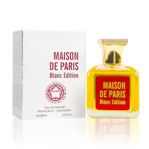 META-BOSEM Women's Mason de Paris Blanc Edition Eau de Parfum (EDP) Natural Spray - 3.4 oz/100ml Classic Bottle, Floral Oriental Scent with Ambergris Base, Fresh Feminine Fragrance - Everyday Wear, Holiday Gift