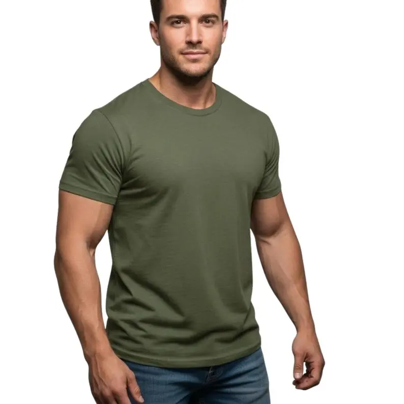 t-shirt green color for men size xxl