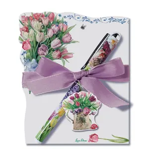 212 MAIN Lissom Design Flower Die-Cut Notepad - 75 Sheets, Die-Cut Shape, Flower Cutout, Office Stationery Supplies, Paper Gifts for Office Use