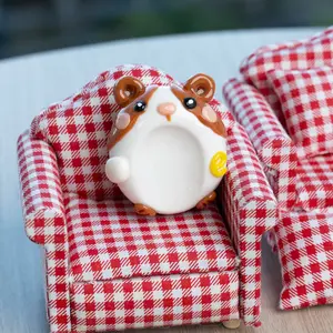 Guinea Pig Series Double-Sided Polymer Clay Worry Stones – Thumb Comfort & Fidget Cute Companions