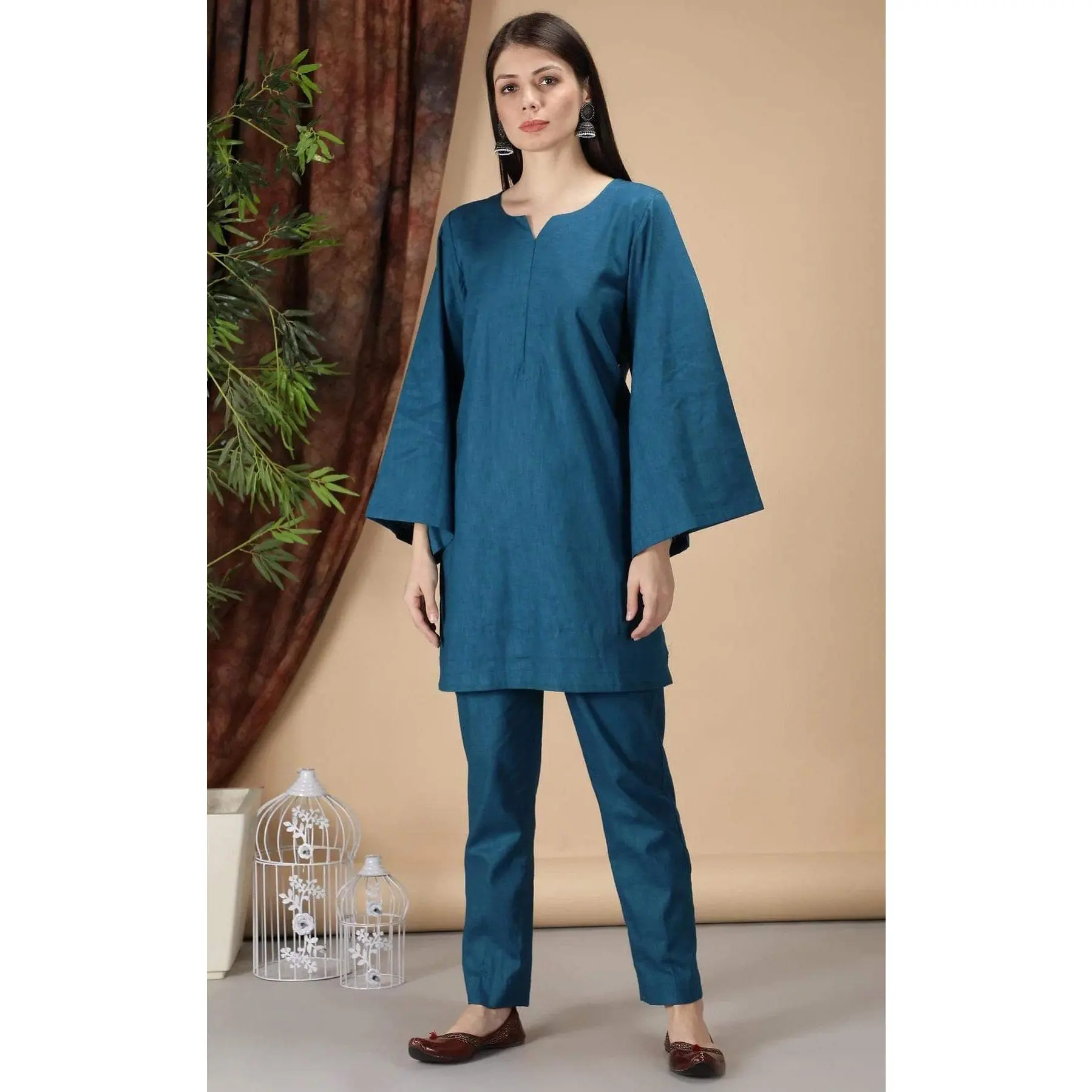 Blue Kurta Pant Set