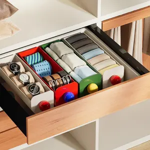 Wall-Mounted Underwear Socks Storage Box, No-Drill Home Dorm Organizer, Multi-Functional Panty Holder, Convenient and Space-Saving, Clothes Storage