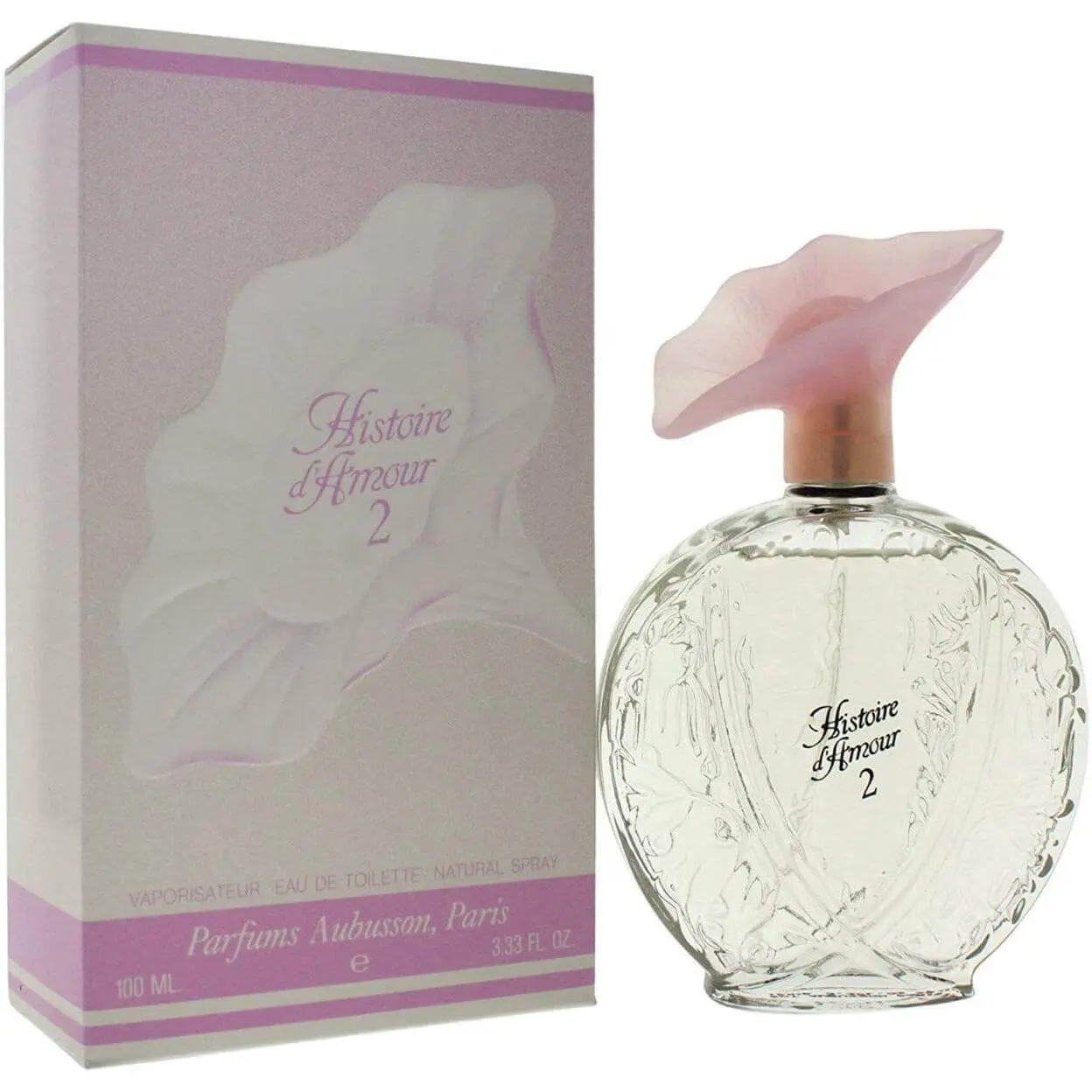 Aubusson Histoire d'Amour 2 Women's Signature Fragrance EDT - 3.3oz, New in Box, Elegant Bottle, Floral Fruity Scent, Watermelon Base Notes, Lavender Mix, for Elegant Women, Signature Scent, Women's Fragrance