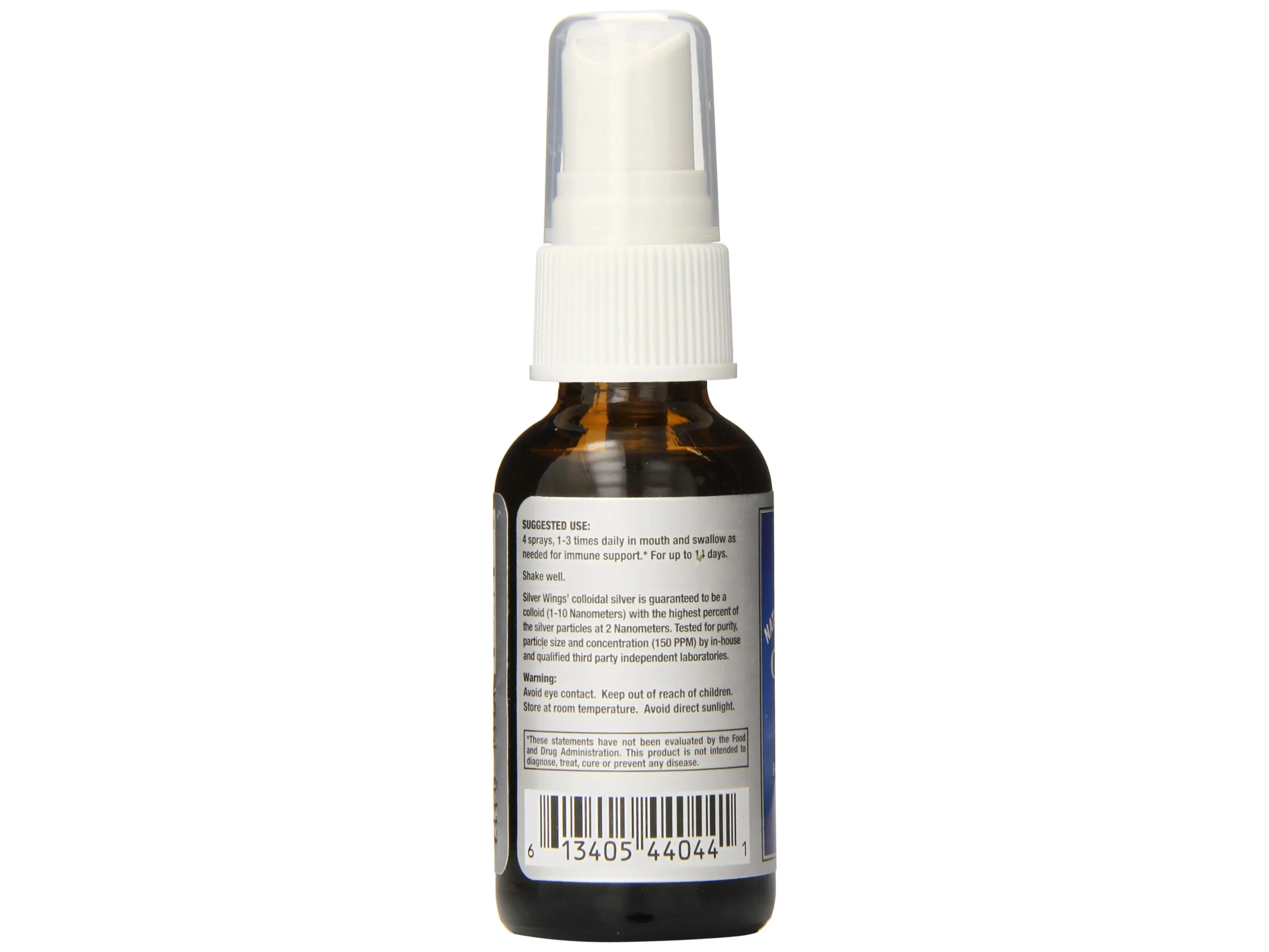 Natural Path Silver Wings Colloidal Silver Herbal Tincture Spray, 150 Ppm 1 Fl. oz.