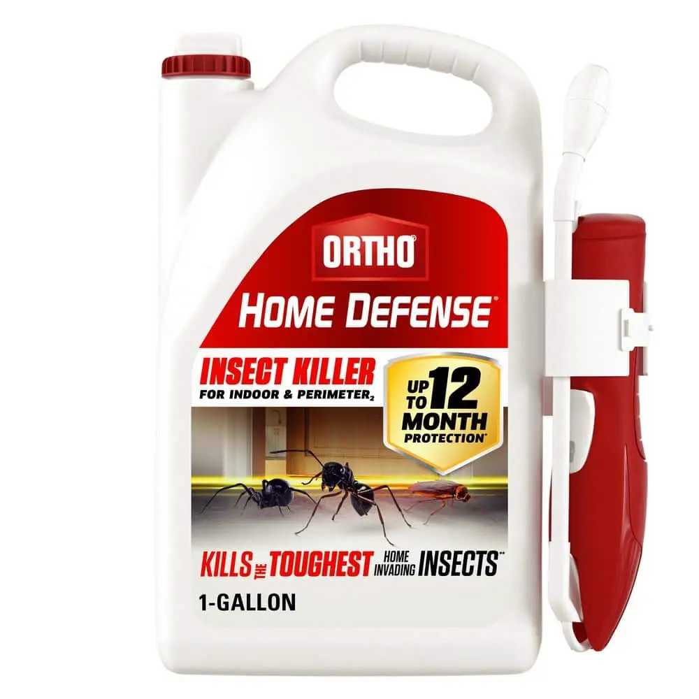 Ortho Home Defense Insecticidal Spray Indoor & Perimeter 2, 1 Gal. with Comfort Wand - Pest Control, Ant Deterrent, Cockroach Exterminator, Spider Killer