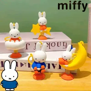 Kawaii Miffyis Desktop Rocking Keychain  Pendant | Crafted For Comfortable Touch Vivid And Cute Patterns Exuding Playful Cuteness And Lively Vibes, Perfect For Desk Decor, Keys, Bags, Collectors, Students, Teens, Lovely Gift For Friends Lover